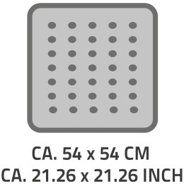 RIDDER Antypoślizgowa mata pod prysznic Plattfuß, 54 x 54 cm, szara