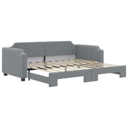 VidaXL Sofa rozsuwana, jasnoszara, 90x190 cm, tkanina