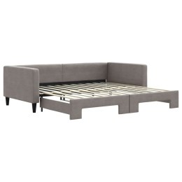 VidaXL Sofa rozsuwana, kolor taupe, 100x200 cm, tkanina