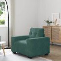 SOFA FOTEL CIEMNOZIELONY 59CM AKSAMIT