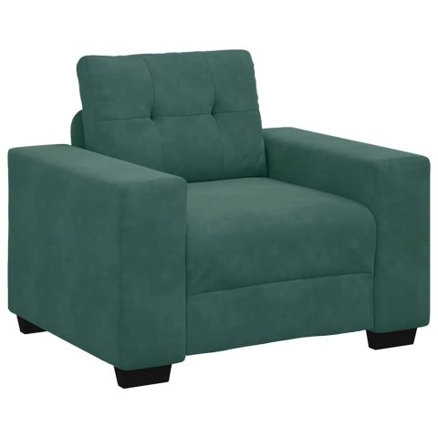 SOFA FOTEL CIEMNOZIELONY 59CM AKSAMIT