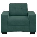 SOFA FOTEL CIEMNOZIELONY 59CM AKSAMIT