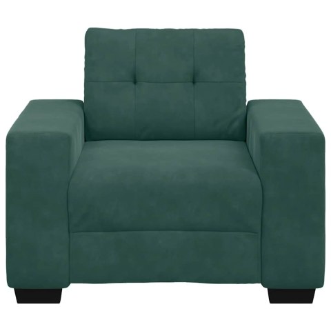 SOFA FOTEL CIEMNOZIELONY 59CM AKSAMIT