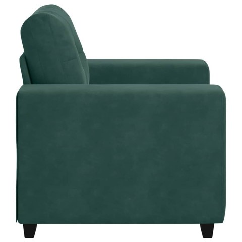 SOFA FOTEL CIEMNOZIELONY 59CM AKSAMIT