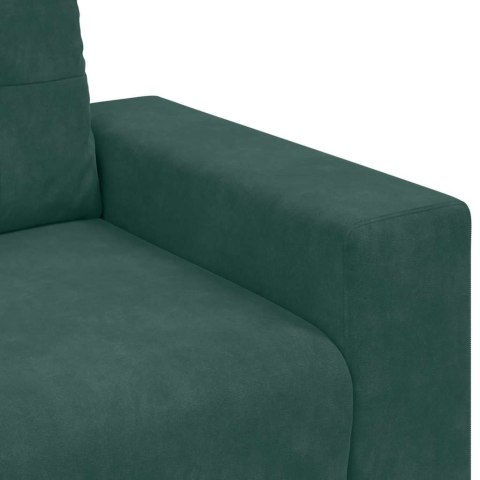 SOFA FOTEL CIEMNOZIELONY 59CM AKSAMIT