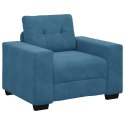 SOFA FOTEL NIEBIESKI 59CM AKSAMIT