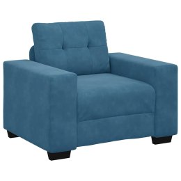 SOFA FOTEL NIEBIESKI 59CM AKSAMIT