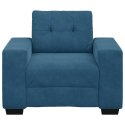 SOFA FOTEL NIEBIESKI 59CM AKSAMIT
