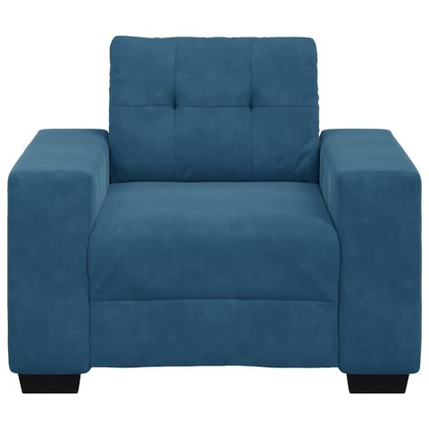 SOFA FOTEL NIEBIESKI 59CM AKSAMIT