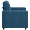 SOFA FOTEL NIEBIESKI 59CM AKSAMIT