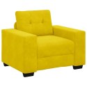 SOFA FOTEL ŻÓŁTY 59CM AKSAMIT