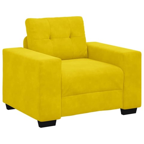 SOFA FOTEL ŻÓŁTY 59CM AKSAMIT