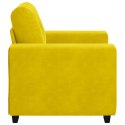 SOFA FOTEL ŻÓŁTY 59CM AKSAMIT