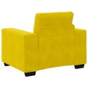 SOFA FOTEL ŻÓŁTY 59CM AKSAMIT