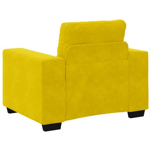 SOFA FOTEL ŻÓŁTY 59CM AKSAMIT