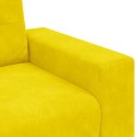 SOFA FOTEL ŻÓŁTY 59CM AKSAMIT