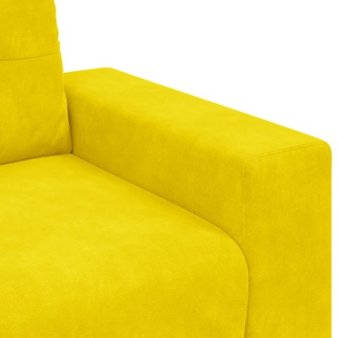 SOFA FOTEL ŻÓŁTY 59CM AKSAMIT