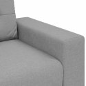 SOFA FOTEL SZARY CHMUROWY 59CM OBITY TKANINĄ