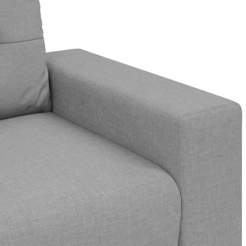 SOFA FOTEL SZARY CHMUROWY 59CM OBITY TKANINĄ