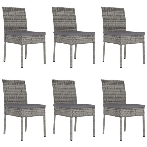 7-CZ. ZESTAW MEBLI OGRODOWYCH POLIRATTAN SZARY