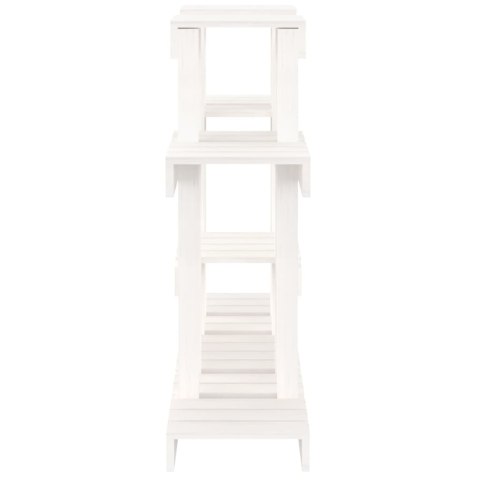 KWIETNIK BIAŁY 104,5X25X77,5CM LITE DREWNO SOSNOWE