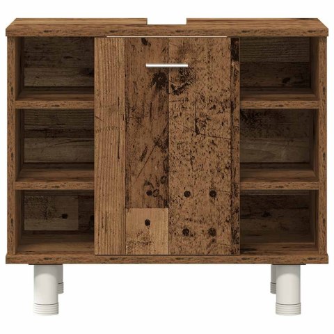 3-CZĘŚCIOWY ZESTAW MEBLI ŁAZIENKOWYCH KOLOR STAREGO DREWNA