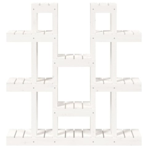 KWIETNIK BIAŁY 104,5X25X109,5CM LITE DREWNO SOSNOWE