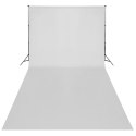 ZESTAW DO STUDIA FOTOGRAFICZNEGO BIAŁE TŁO 6X 3M I ŚWIATŁA