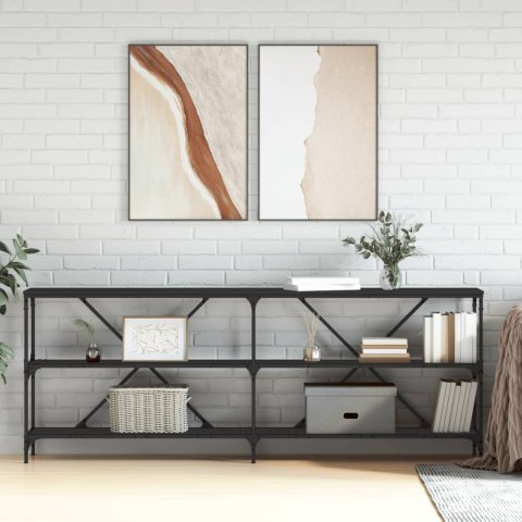 STOLIK KONSOLOWY CZARNY 200X30X75CM