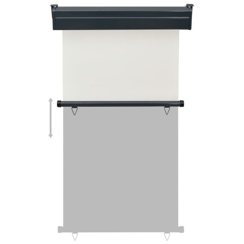 MARKIZA BOCZNA NA BALKON 105X250CM KREMOWA