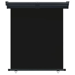 MARKIZA BOCZNA NA BALKON 145X250CM CZARNA