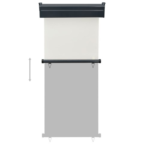 MARKIZA BOCZNA NA BALKON 85X250CM KREMOWA