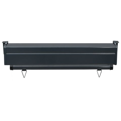 MARKIZA BOCZNA NA BALKON 85X250CM SZARA