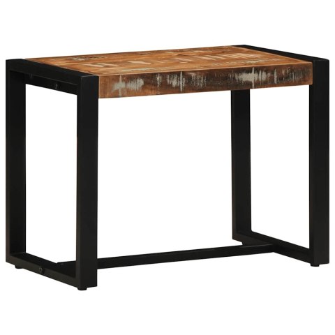 ŁAWKA WIELOKOLOROWA 60X35X45CM LITE DREWNO ODZYSKANE