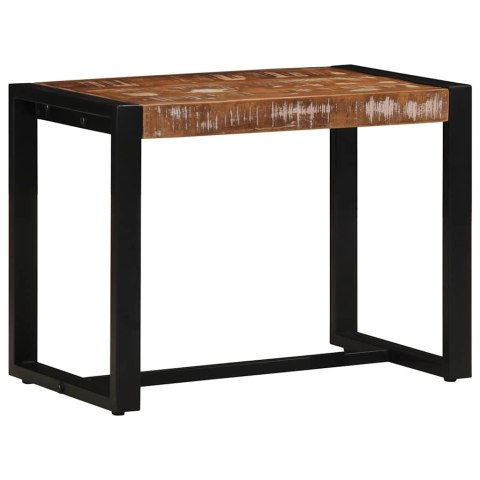 ŁAWKA WIELOKOLOROWA 60X35X45CM LITE DREWNO ODZYSKANE