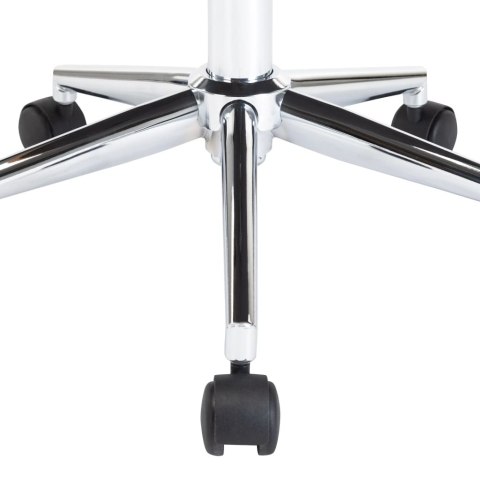 OBROTOWE KRZESŁO BIUROWE BIAŁE GIĘTE DREWNO I SZTUCZNA SKÓRA