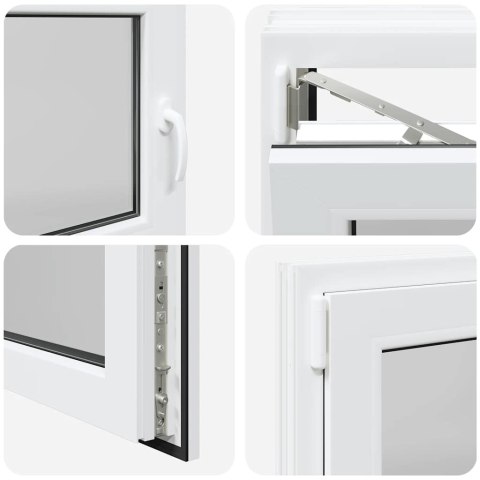 OKNO PIWNICZNE RISOR 100X70CM UCHYLNO-ROZWIERNE DIN LEWE BIAŁE