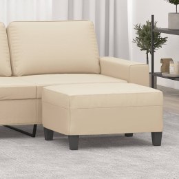 PODNÓŻEK KREMOWY 70X55X41CM TAPICEROWANY MIKROFIBRĄ