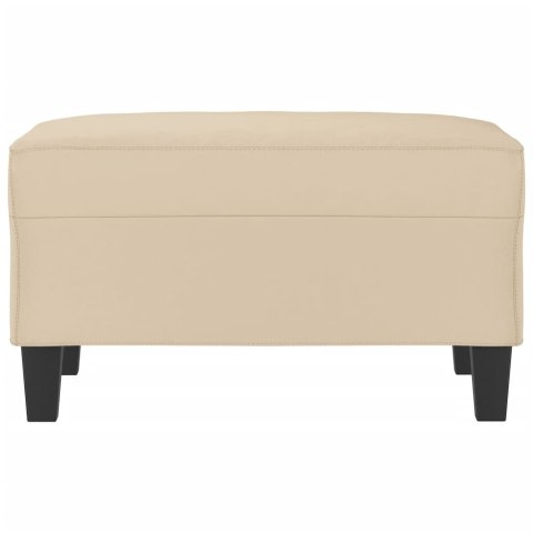 PODNÓŻEK KREMOWY 70X55X41CM TAPICEROWANY MIKROFIBRĄ