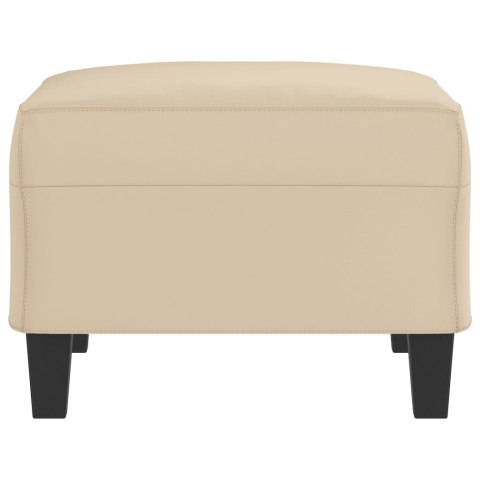 PODNÓŻEK KREMOWY 70X55X41CM TAPICEROWANY MIKROFIBRĄ