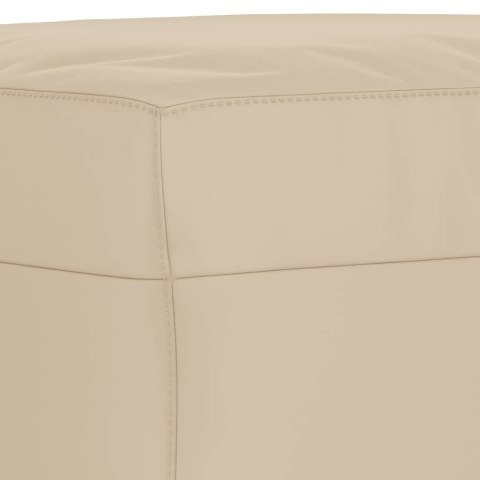 PODNÓŻEK KREMOWY 70X55X41CM TAPICEROWANY MIKROFIBRĄ