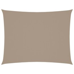 ŻAGIEL PRZECIWSŁONECZNY WODOODPORNY OGRODOWY MARKIZA TARAS 4X6M TAUPE