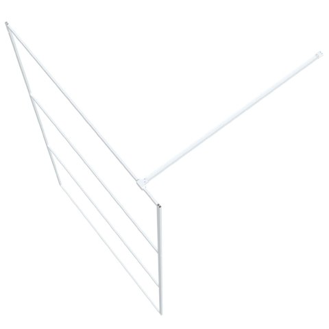 ŚCIANKA PRYSZNICOWA BIAŁA 115X195CM PRZEZROCZYSTE SZKŁO ESG