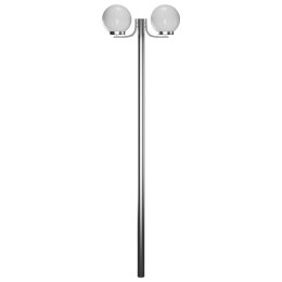 LAMPA OGRODOWA NA SŁUPKU 2 KULE 220CM