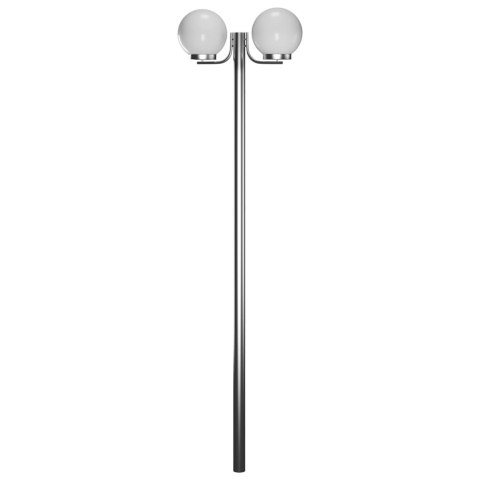 LAMPA OGRODOWA NA SŁUPKU 2 KULE 220CM
