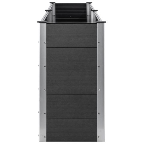 PODWYŻSZONA DONICA OGRODOWA 200X100X91CM WPC SZARA