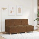 SOFA FOTEL BRĄZOWY 55CM SKÓRA SYNTETYCZNA ZAMSZOWA