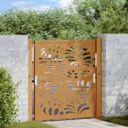 BRAMA OGRODOWA 105X105CM STAL NIERDZEWNA WZÓR FALI