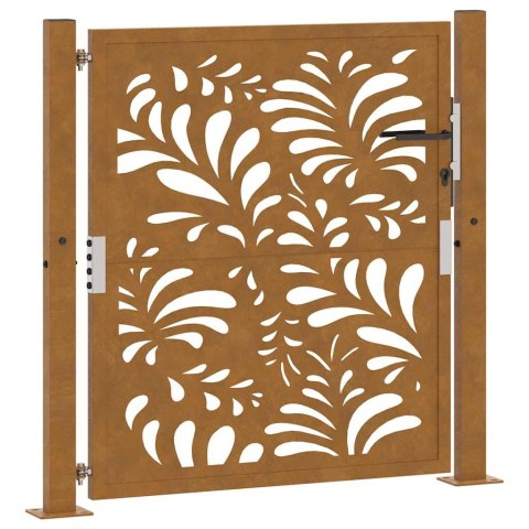 BRAMA OGRODOWA 105X105CM STAL NIERDZEWNA WZÓR FALI