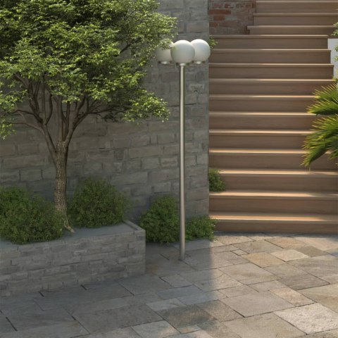 LAMPA OGRODOWA NA SŁUPKU 3 KULE 220CM